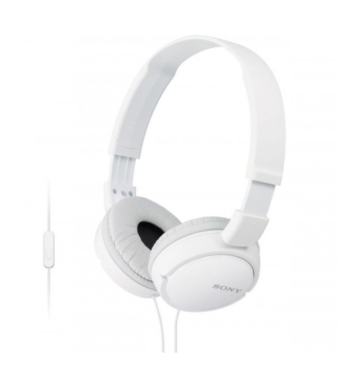 Sony (MDR-ZX110AP) - Casque découte stéréo avec Microphone Blanc